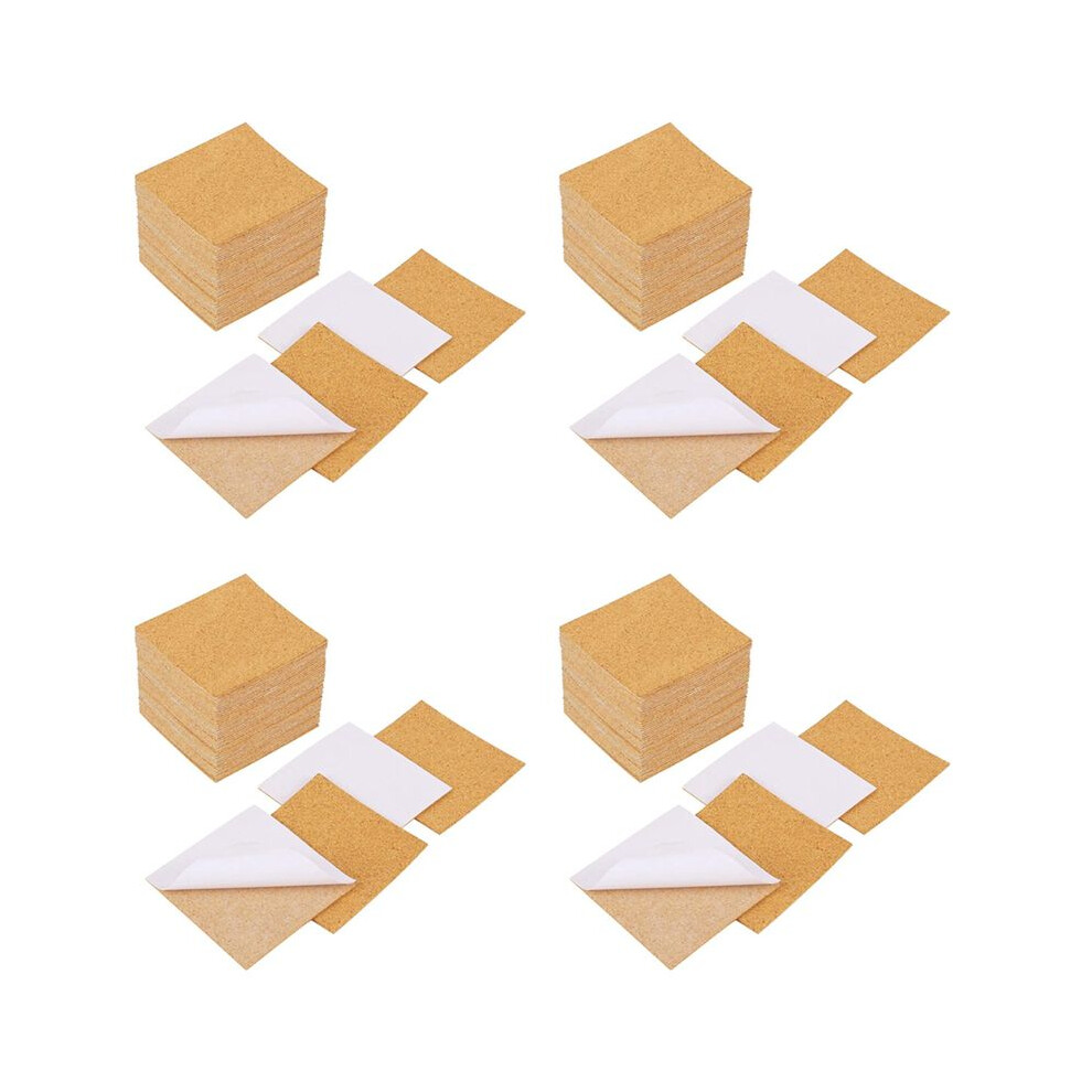 Semoic Self-Adhesive Cork Coasters,Cork Mats Cork Backing Sheets For Coasters And Diy Crafts Supplies (160, Square)