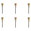 6X Motorcycle Durable Polishing Rustproof Metallic Wire Brush Cleaning Tool S 1
