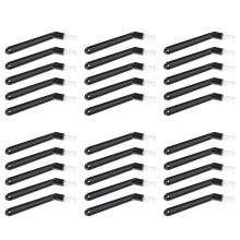 Coffee Machine Cleaning Brush Plastic Handle with Nylon Bristles Brush Espresso Brush Coffee Cleaning Tool - Set of 30