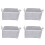 4X 3-Dimensional Storage Box Household Storage Box with Window Organizer Cloth Folding Large Capacity 30L 1