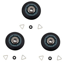 3 Piece Suitable for W10314173 Dryer Drum Wheel Suitable for W10314173 8536973 8536974 AP6019303 PS11752609