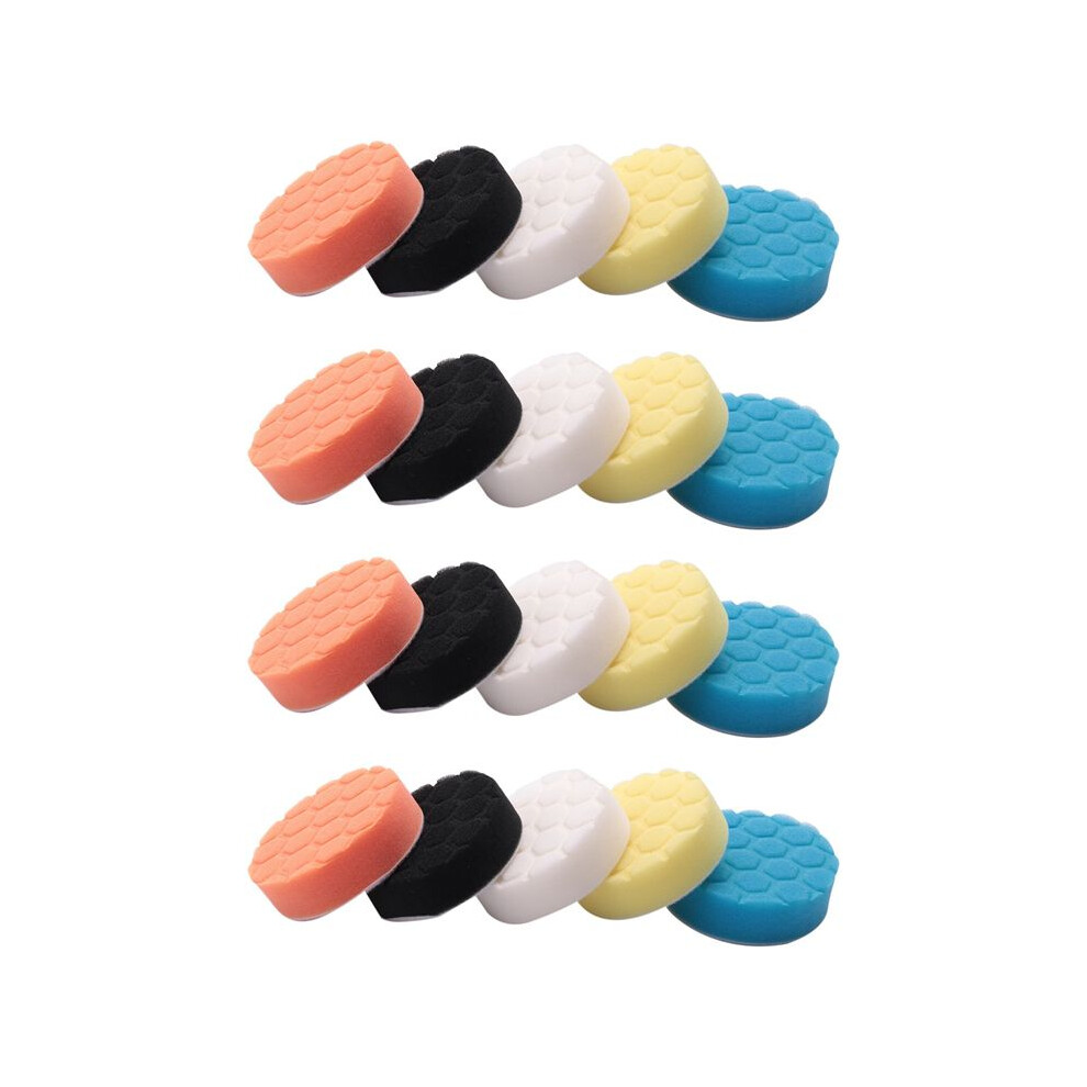 20Pcs 3 Inch Polishing Pads Buffing Sponge Pads Kit For Car Buffer Polisher Sanding, Waxing, Polishing, Sealing Glaze 4711052534264