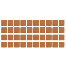 40 Sous-Verres à Sublimation Sous-Verres Vierges en avec Support en Liège pour Transfert de Chaleur pour Travaux Manuels de Peinture, 3,9 X 3,9