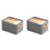 2X Multi-Functional Closet Organizer,Steel Ring Storage Box, Fabric Folding Bedroom Wardrobe Clothes Storage Box B 1