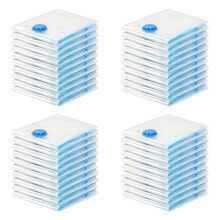 Vakuumpåsar för Kläder - Paket med 40 St 40 X 30 cm Återanvändbara Förvaringspåsar Vakuumpåsar med Försegling och Platsbesparande Resväskor