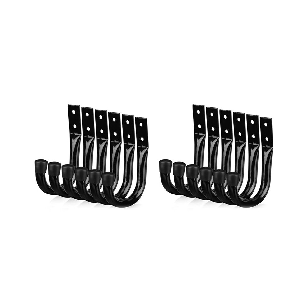 12Pcs Heavy Duty Garage Storage Hooks,Bike Hooks For Garage Wall,Utility Garage Hooks,Wall Mount J Hook For Hanging 4711052593124