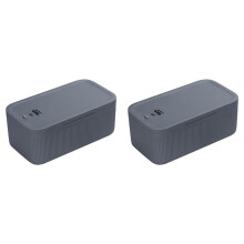 2X Boîte de Rangement Verrouillable, Boîte à Médicaments Verrouillable, Prison Verrouillée pour Téléphone Portable, Conteneurs Poubelle pour
