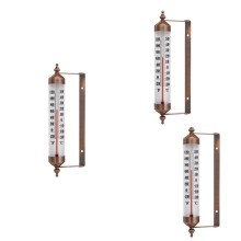 3Stück 10 Zoll Neues Premium-Stahl-Thermometer für Den Innen- und Außenbereich, Kabellos, Dekorativ