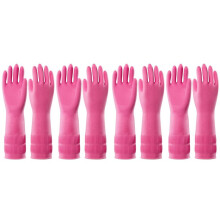 4 Pairs Dishwashing Cleaning Rubber Gloves, Reusable Waterproof Kitchen Gloves, Non-Slip, S