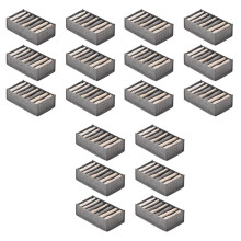 18St Lådor för Jeans Byxor T-Shirt Förvaringslådor Organizer Skåp Garderob Lådor Organizer 7 Grids S