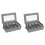 2X Silverware Box,Flatware Organizer with Zipper Lid, 5 Compartment Cutlery Case with Adjustable Divider and Handle 1