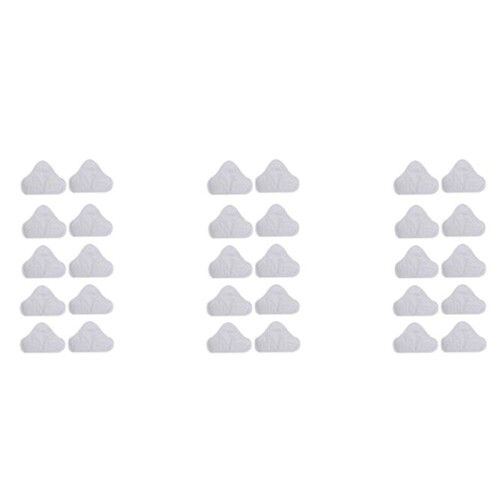 30 Pack Replacement Steam Mop Microfiber Cloth Pad for  Mop X5 Triangular Drag