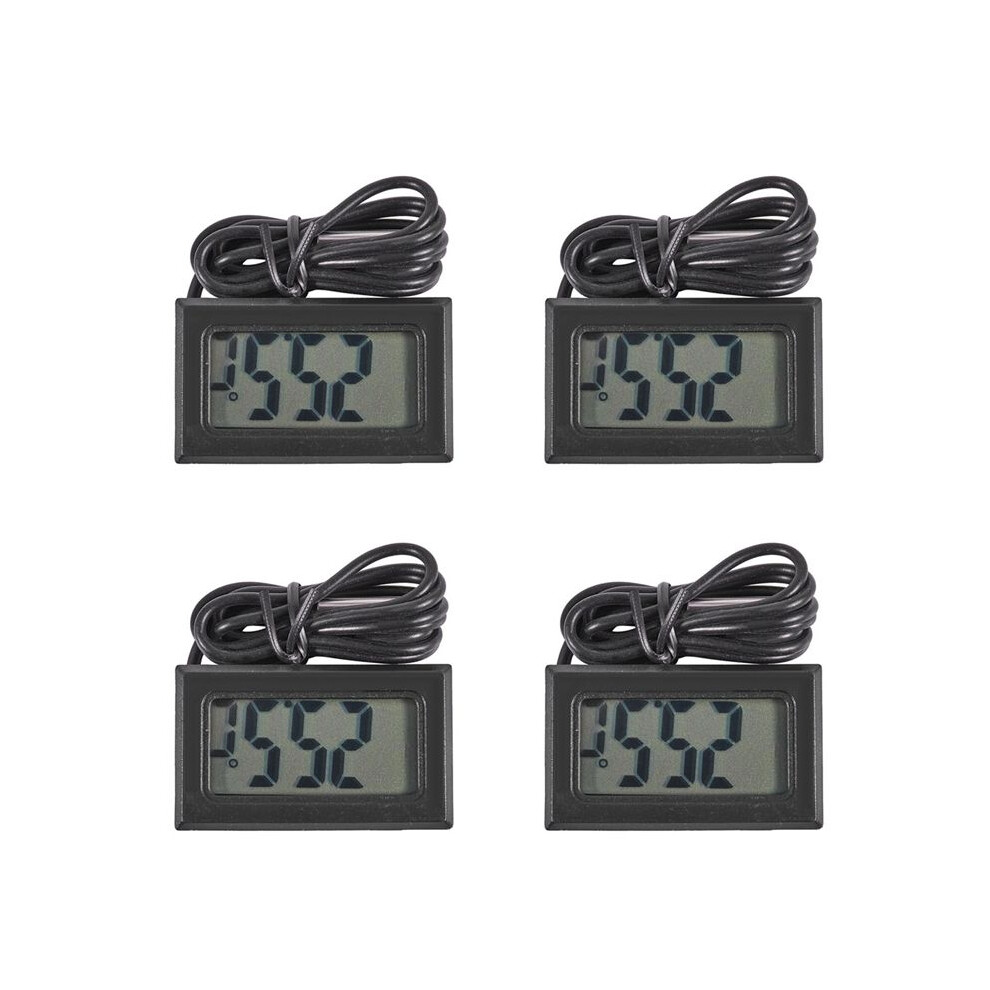 4X LCD Refrigerator Freezer Refrigerator Digital Thermometer Temperature -50 - 110 Celsius