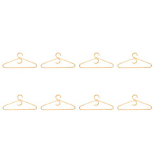 Rattan Clothes Hanger Style,Garments Organizer,Rack Adult Hanger,Room Decoration Hanger for Your Clothes.8 Pcs