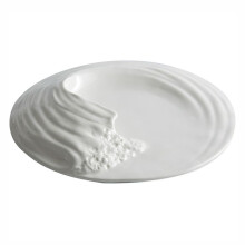 Hailang Stereoscopic Ceramic Tableware Special-Shaped Western Food Flat Plate High-Grade Cold Dishes Set in Hotel 12Inch