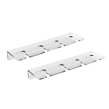 2PCS Acrylic Wine Glass Holder Wall Mounted Cup Holder Wine Glass Hanging Rack Kitchen Cupboard Bar Organizer Hanger