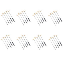 8X Bohrlochbürsten-Set 8/12/16/20/25 mm Reinigungsbürste Edelstahl-Lochbürsten Reinigungsbürste für Bohrhammer
