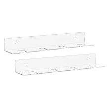 Clear Acrylic Under Cabinet Wine Glass Holder Wall Wine Glass Storage Shelves Stemware Kitchen Wall Rack Integrated Rack