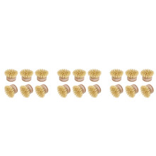 Washing Brush,Dish Brush,18 Pcs Replacement Brush Heads Wooden Cleaning Dish Brush Refillable Kitchen Beech