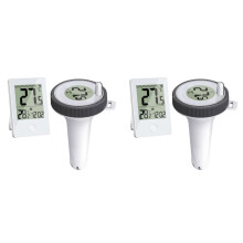 2X Zwembadthermometer Drijvend Gemakkelijk Af Te Lezen, Digitale Zwembadthermometer voor Zwembaden, Bubbelbaden, Kleine Vijvers, Aquaria