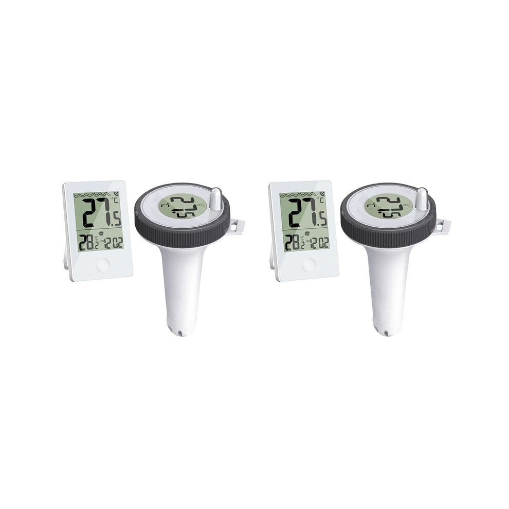 2X Swimming Pool Thermometer Floating Easy Read, Digital Pool Thermometer for Swimming Pools,Small Ponds,Aquariums
