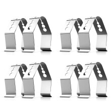 Universal A Style Meat Thermometer Probe Clip Holder Ambient Temperature Readings BBQ Smoker Oven Grill,Set of 8