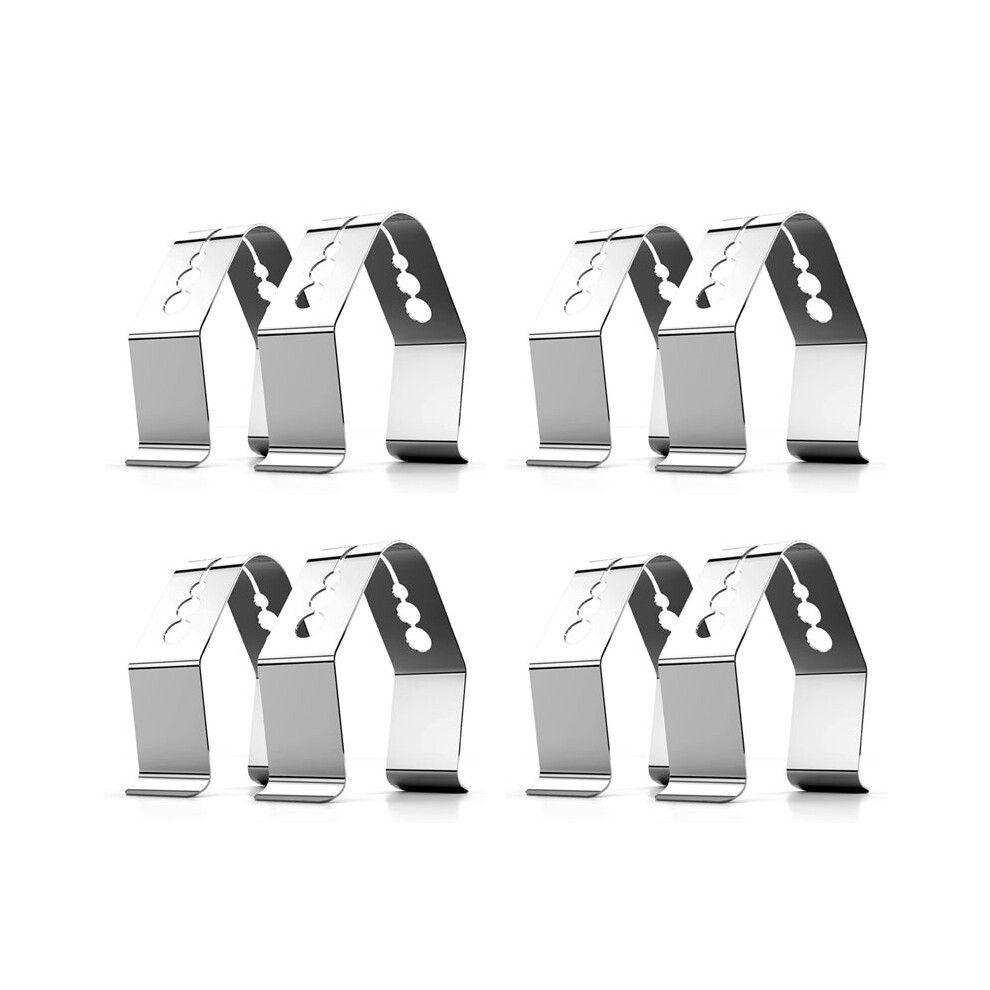 Universal A Style Meat Thermometer Probe Clip Holder Ambient Temperature Readings BBQ Smoker Oven Grill,Set of 8