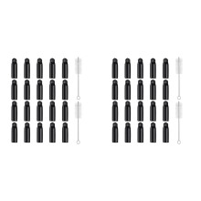 44 Pieces Draft Beer Tap Cover Beer Tap Cleaning Brush 40 Pieces Beer Faucet Keg Caps Rubber Tap Soother Sanitary Cover