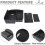2X Center Console Organizer Armrest Storage Box Tray for  Q50 2013-2018 Interior Accessories 4