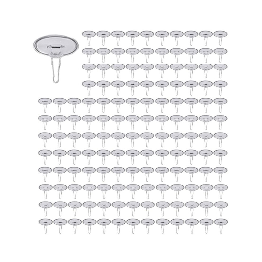 200Pack Ceiling Hooks Adhesive Removable Wall Hanger, 2Cm Disc Sticky Ceiling Hooks For Festival Wedding Christmas Decor 6032010353870