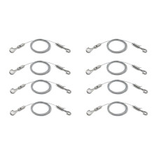 8 Pack Adjustable Picture Hanging Wire Heavy Duty Supports 50 Lbs Hanging Hardware, 2M X 1.5mm Stainless Steel Wire Rope