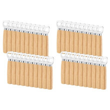 40 Pcs Stainless Steel Bottle Opener Bartender Wood Beer Opener Cider Wine Opener Bottle Opener with Wooden Handle DIY