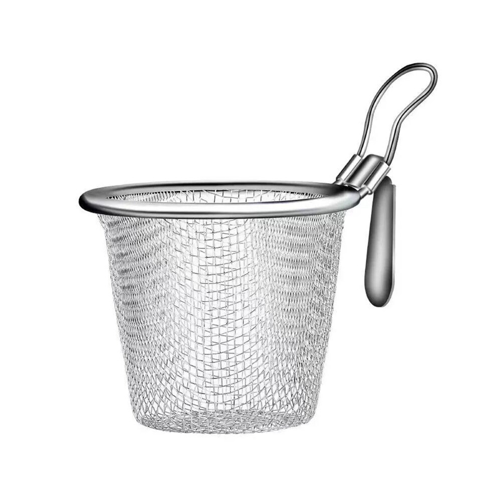 2Pcs Stainless Steel Colander Strainer Basket Food Kitchen Colander Baskets Hot Pot Frying Strainers Serving Noodle, S 4712838060380