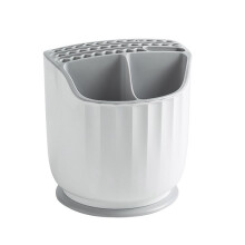 Utensil Holder for Kitchen Counter - Rotating Cooking Utensil Holder Rest Cooking Tool Space Saver Utensil Holder White