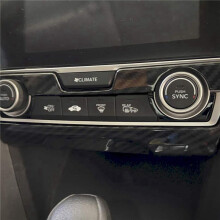 5X Center Console Panel Trim ABS Carbon Fiber Style Interior Decoration Accessories for 10Th Gen 2016-2020