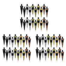 60Pieces Blank Bottle Stopper with Threaded Post Metal Wine Stopper Inserts Set Hardware for Wood Turning DIY Project