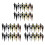60Pieces Blank Bottle Stopper with Threaded Post Metal Wine Stopper Inserts Set Hardware for Wood Turning DIY Project 1