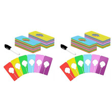 60 PCS Closet Rack Dividers,6 Colors Rectangular Clothing Hanger Dividers, Reusable for Sorting Clothes Size,Color