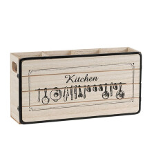 Retro Houten Servies Opbergdoos Tafelblad Mes Vork Eetstokjes  Opbergrek Thuis Keukenkast Organizer