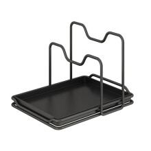 Support Couvercle,Support Couvercle Casserole Organisateur Couvercle Casserole,Porte-CuillèRe PoêLe Support Organisateur Casseroles pour Ustensile