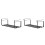 2X Expandable Hanging Shoe Rack, Retractable Shoe Shelf, Hanging Under Shelf Storage, Adjustable Holder B 1
