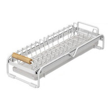 Simple Dish Storage Dish Drying Rack Sticky-Free Anti-Slip Drawing Shelf Storage Basket Drain Rack