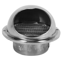 Rostfritt StåL Ventilation VäGg Luftventil Avgasutsugskanal 80 Mm
