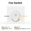 2Pcs Ceiling Fan Stepless Speed Governor Surface Mounted Fan Speed 2