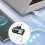 120W Type C to Type C Adapter Elbow Digital Display USB C Adapator Fast Charging Type C Converter Gray 1