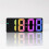 LED Large-Character Electronic Clock Bedside Alarm Clock Colorful Large-Screen Clock Black 3