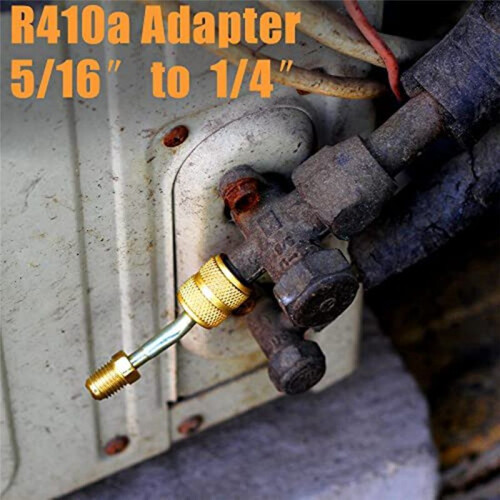 Adaptador R410A para  Condicionador de Ar Do Sistema Split HVAC 5/16 Polegadas FêMea para Alargamento Macho de 1/4 Polegadas, Removedor de NúCleo 2
