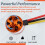 D2822 Brushless Motor Brushless Outer Rotor Motor Suitable for Remote Control Multi-Rotor Fixed-Wing Aircraft 1800KV 3