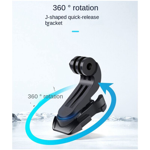360 Rotate J-Hook Buckle Quick Release Adapter Base Mount for  12 11 10 Action Camera Accessories 2