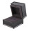 LED Black Ring Box, 8x8x7cm, Flocking Interior, Battery-Powered 6